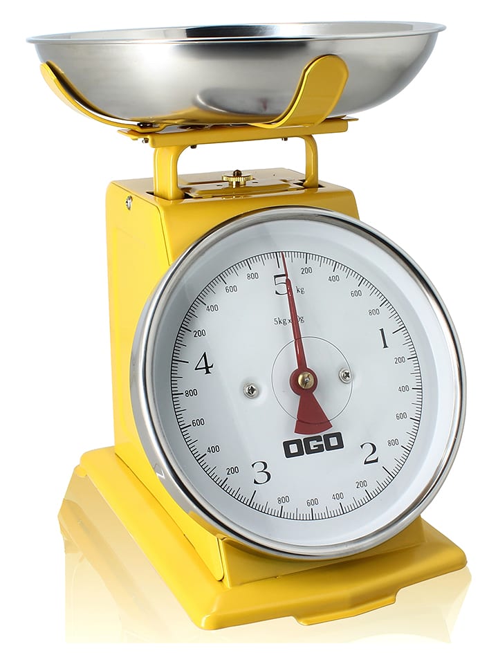 Ogo Living Waga kuchenna w kolorze żółtym - 21 x 24,5 x 16,5 cm rozmiar: onesize