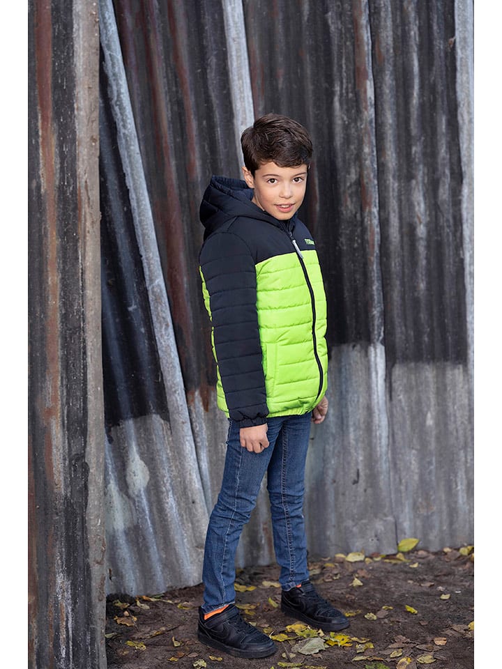 Tygo & Vito Kurtka pikowana w kolorze jasnozielono-granatowym rozmiar: 98/104