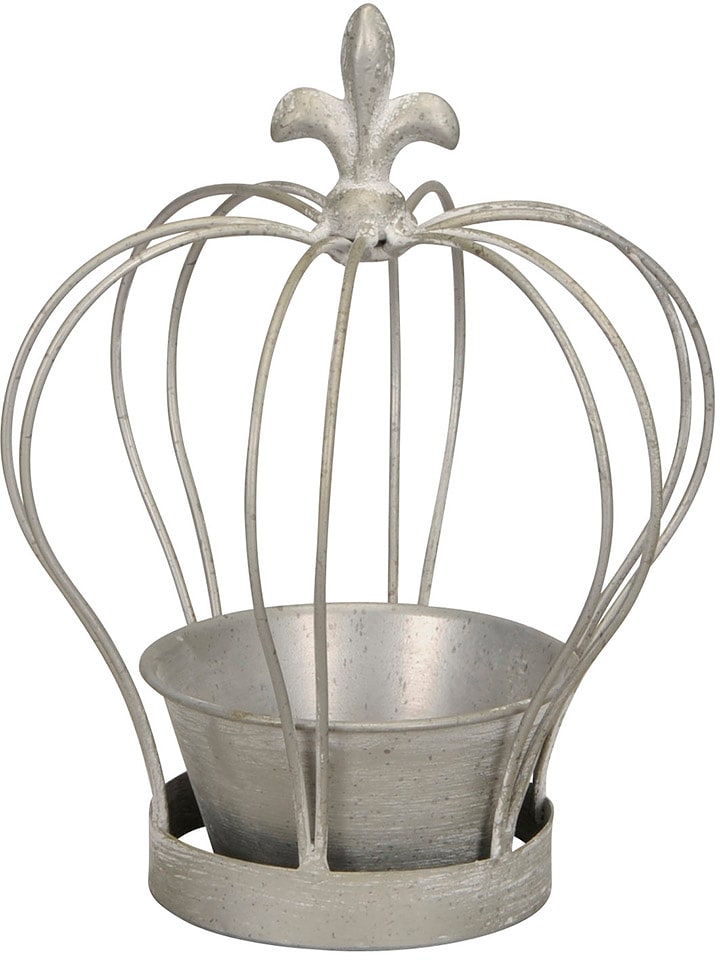 POSIWIO Dekoracja w kolorze szarym z doniczką - wys. 27 x Ø 20,5 cm rozmiar: onesize