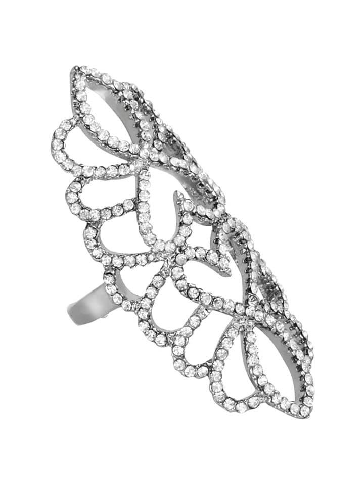 MENTHE À L'O Pierścionek z kryształami rozmiar: 60