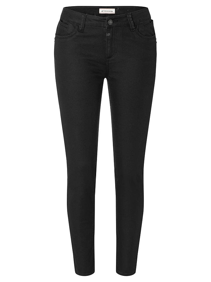 Timezone Dżinsy "Sanya" - Skinny fit - w kolorze czarnym rozmiar: W33