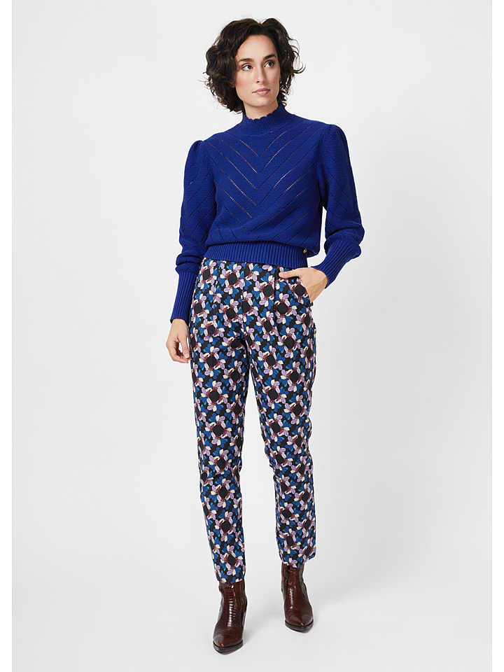 4funkyflavours Spodnie w kolorze czarno-niebieskim rozmiar: L