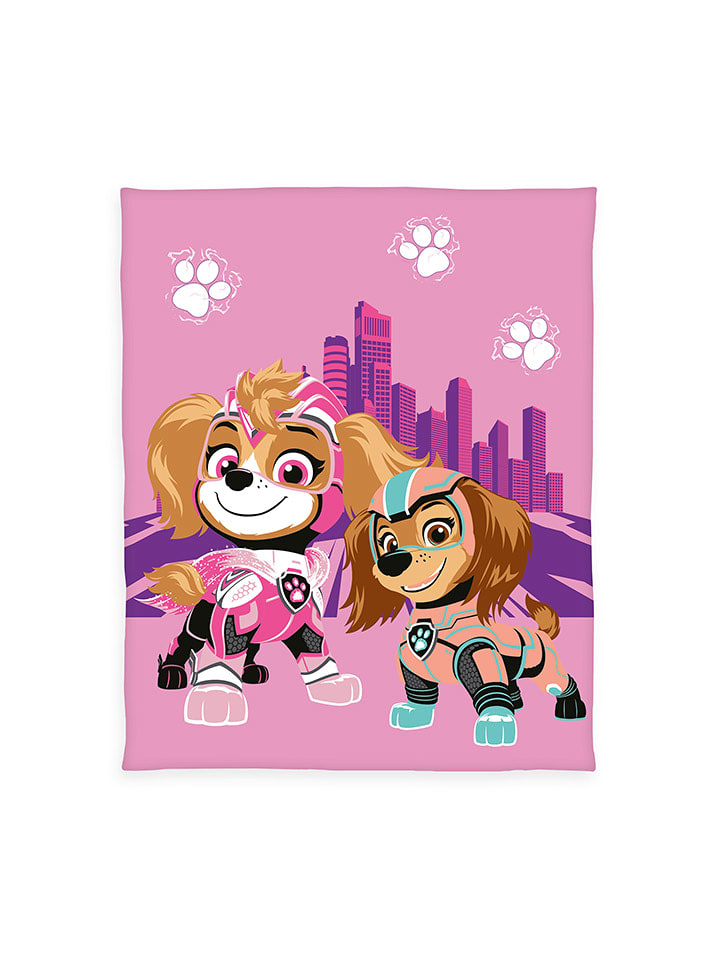 Herding Koc "Paw Patrol" w kolorze jasnoróżowym rozmiar: 130x160 cm