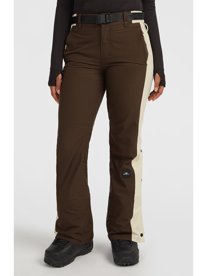 O'Neill Spodnie narciarskie w kolorze brązowym rozmiar: M