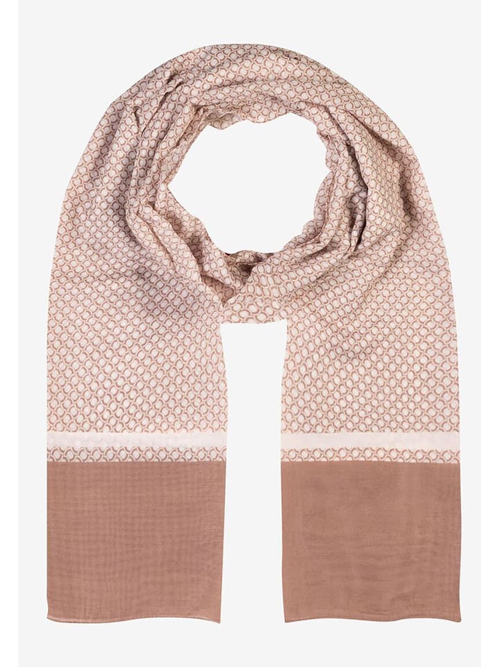 More & More Szal-koło w kolorze biało-jasnobrązowym rozmiar: onesize