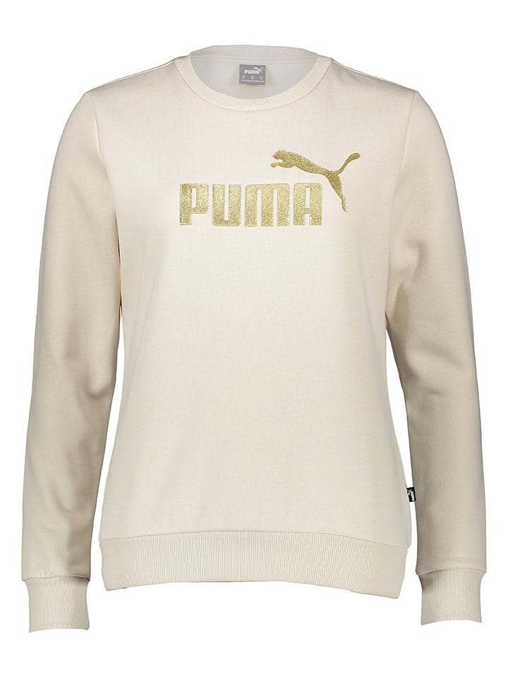 Puma Bluza "Essentials+" w kolorze beżowym rozmiar: L