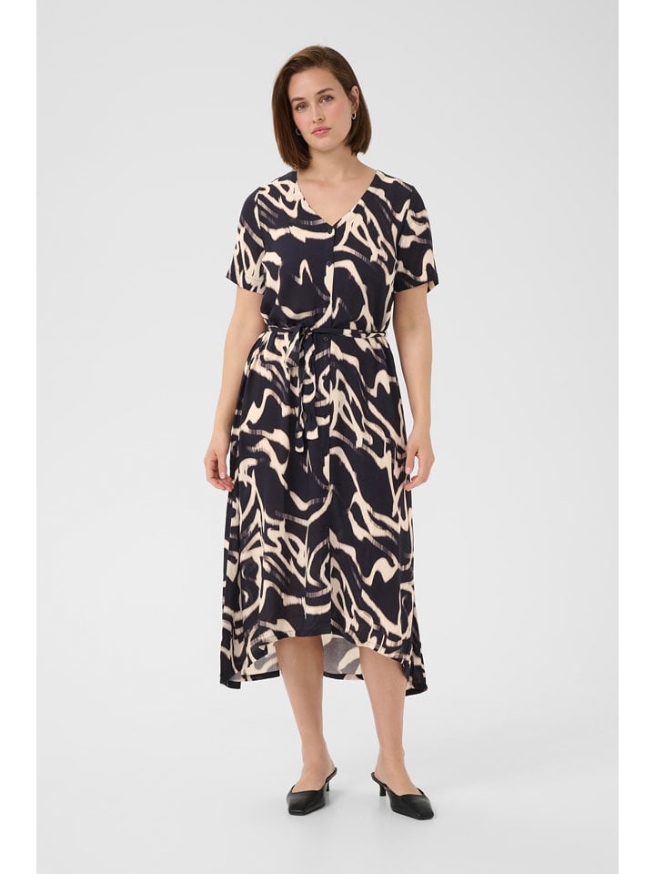 Kaffe Sukienka w kolorze czarno-białym rozmiar: 36