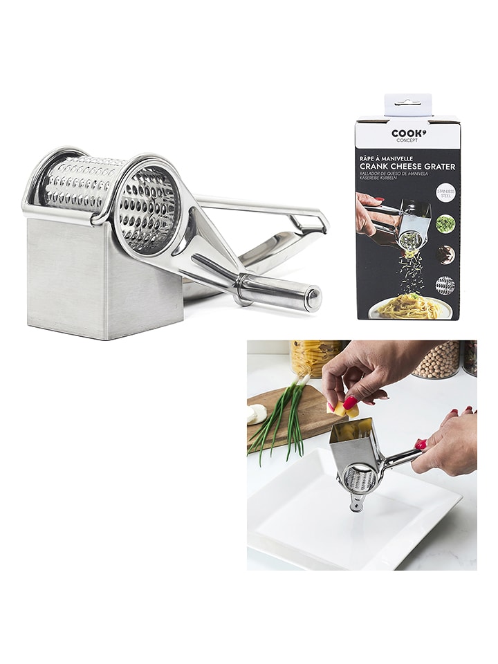 COOK CONCEPT Tarka w kolorze srebrnym do sera - 8 x 20 x 6 cm rozmiar: onesize