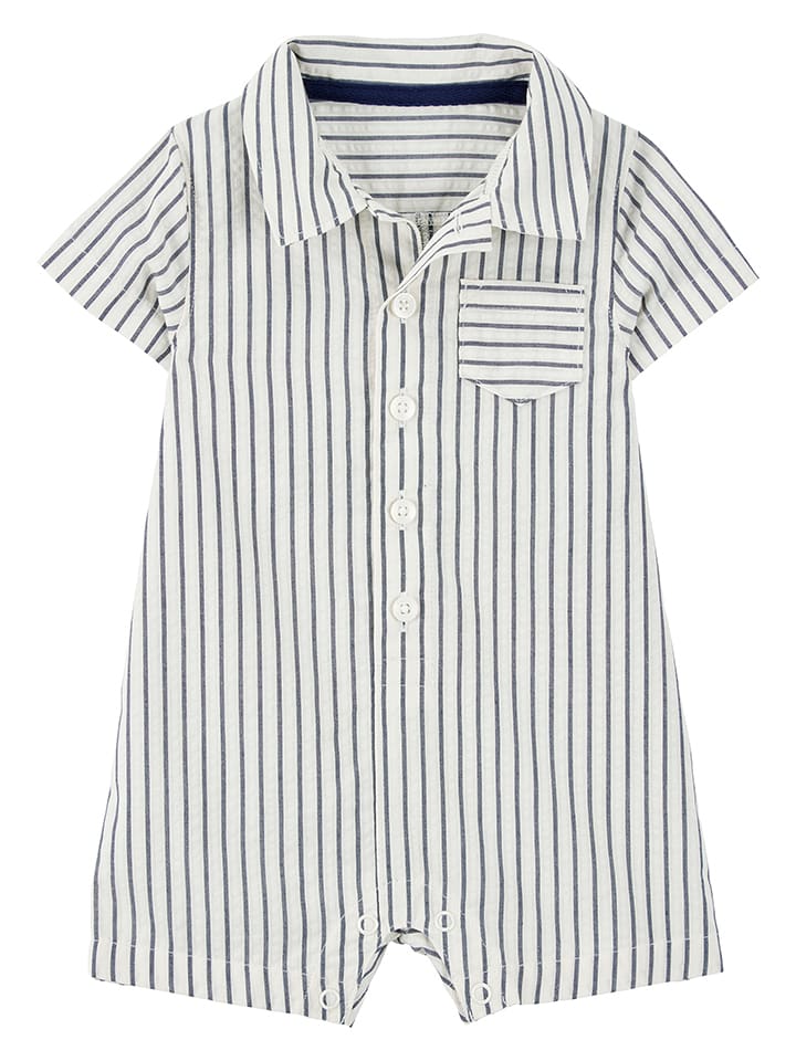 carter's Rampers w kolorze biało-szarym rozmiar: 80