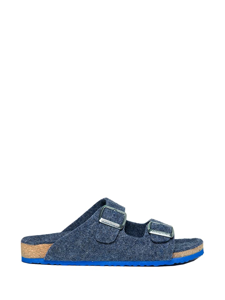 Comfortfusse Klapki "Bali-Wool" w kolorze granatowym rozmiar: 38