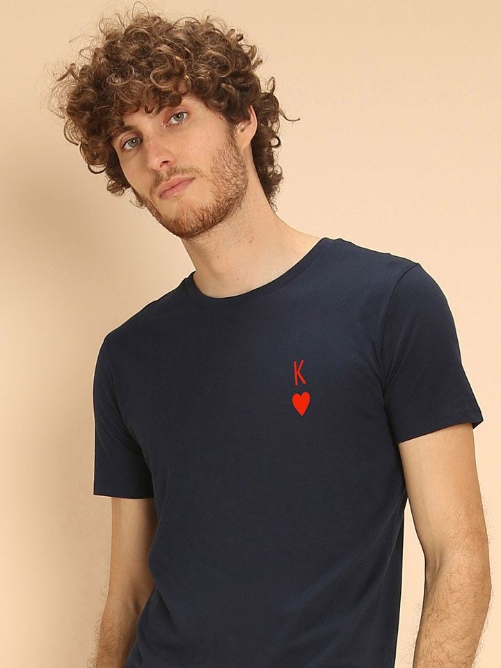 WOOOP Koszulka "King" w kolorze granatowym rozmiar: XXL