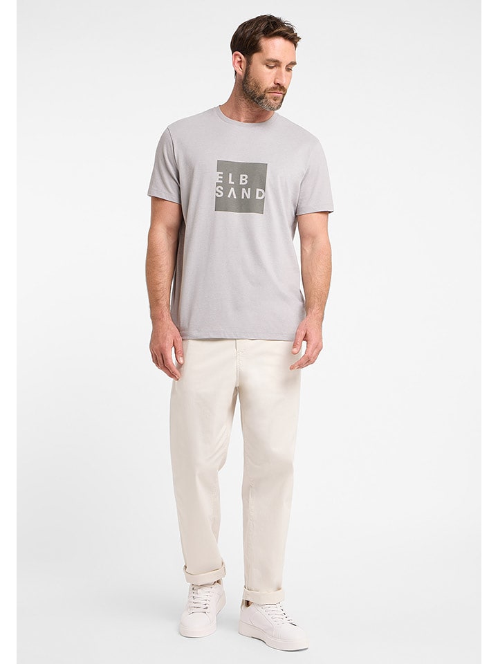 ELBSAND Koszulka "Timu" w kolorze beżowym rozmiar: L