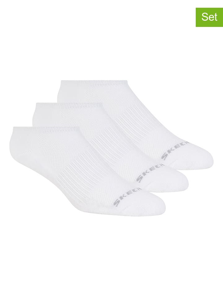 Skechers Skarpety (3 pary) w kolorze białym rozmiar: 39-42