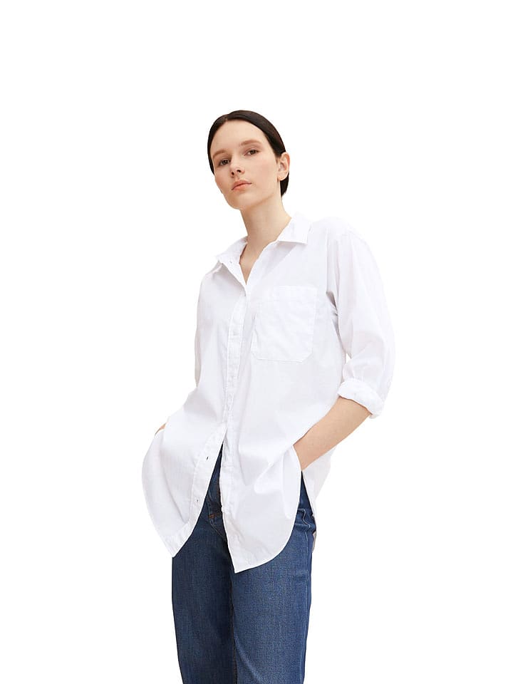 Tom Tailor Koszula w kolorze białym rozmiar: S