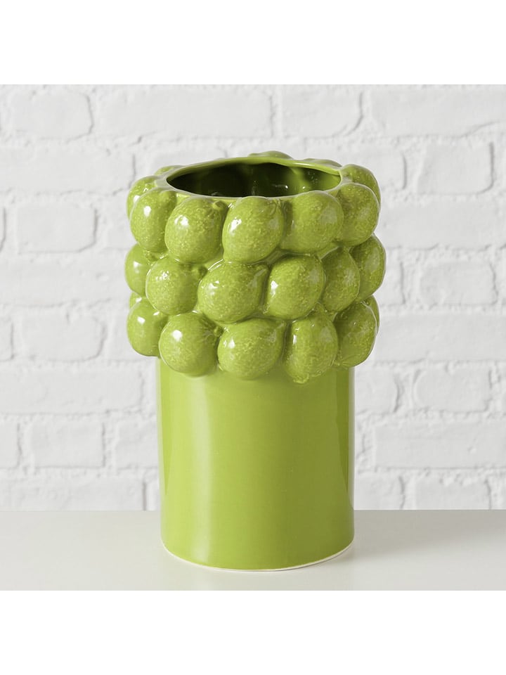 Boltze Wazon "Lime" w kolorze zielonym - wys. 25,5 x Ø 18 cm rozmiar: onesize