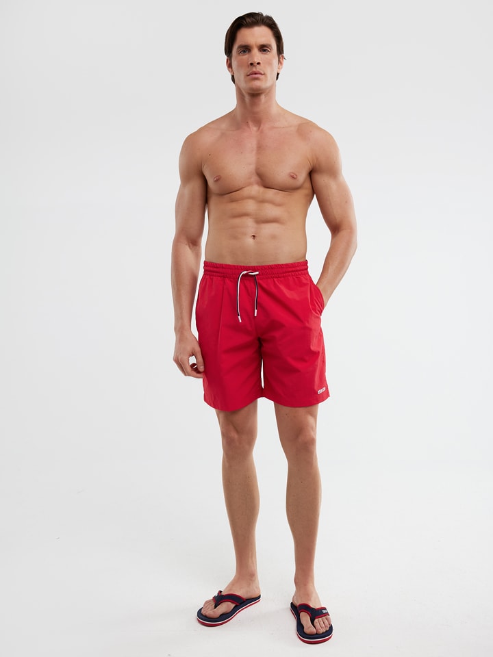 BIG STAR Szorty kąpielowe w kolorze czerwonym rozmiar: M
