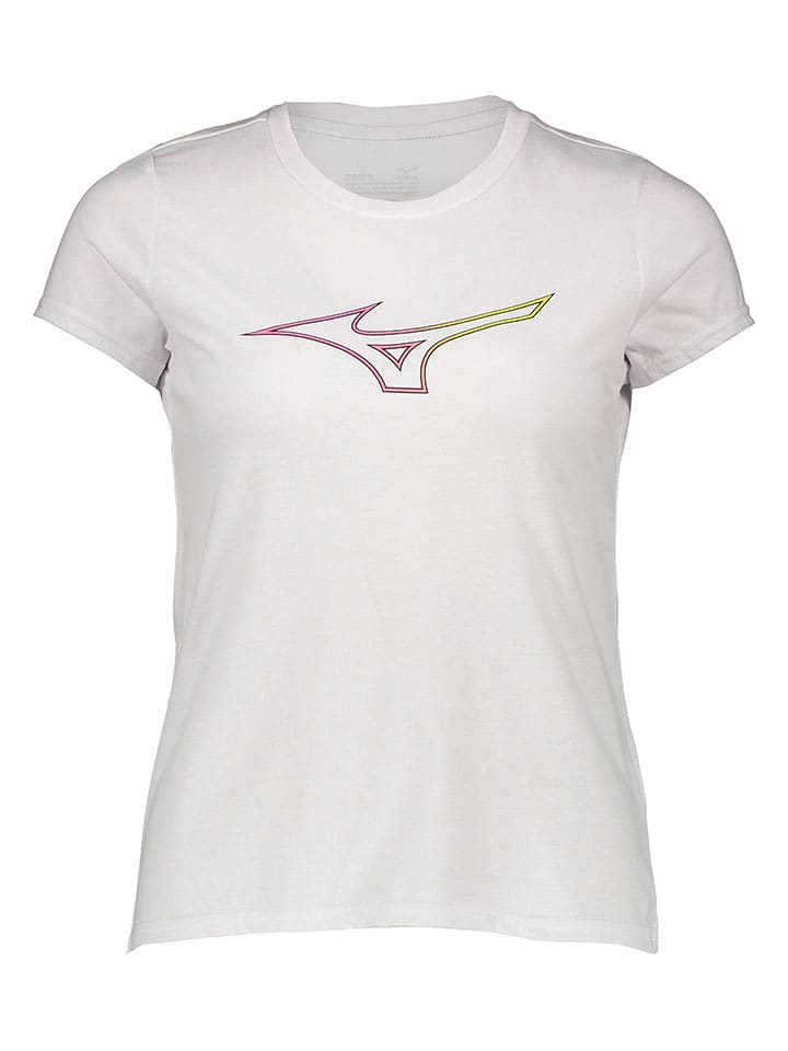 Mizuno Koszulka sportowa w kolorze białym rozmiar: XS