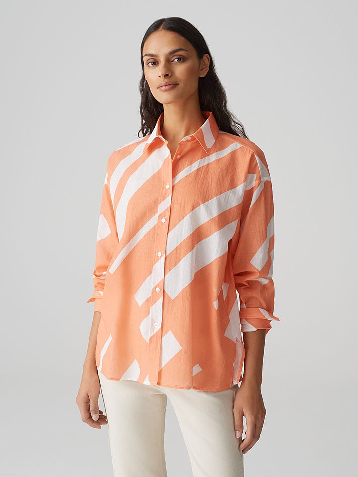 OPUS Koszula w kolorze pomarańczowo-białym rozmiar: 36