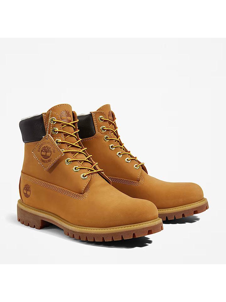 Timberland Skórzane botki "Premium 6" w kolorze jasnobrązowym rozmiar: 45