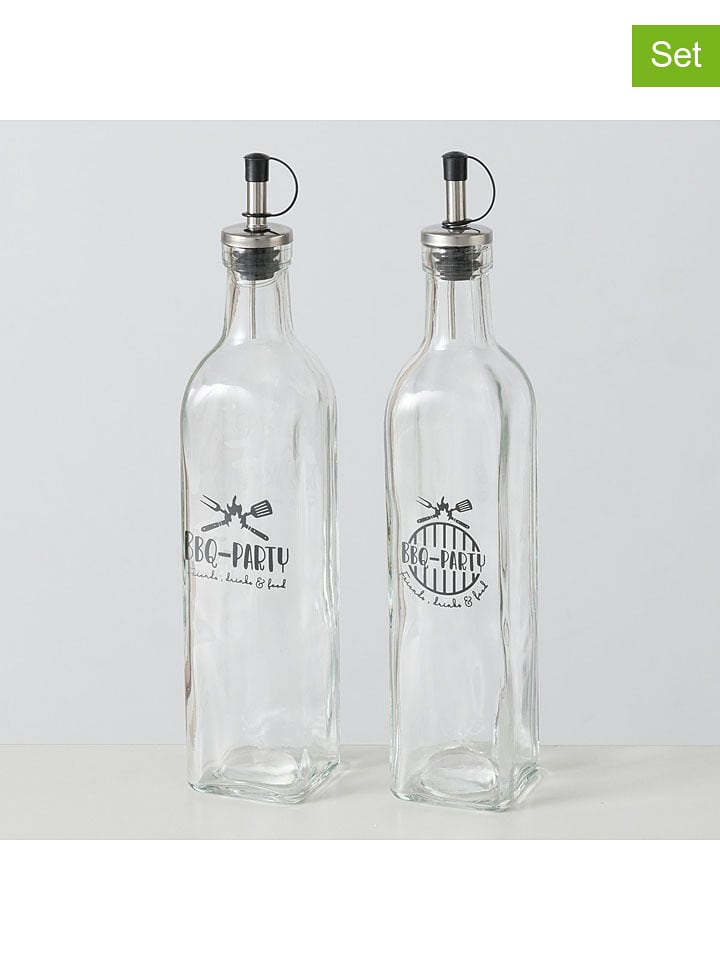 Boltze Dozowniki (2 szt.) "BBQ" w kolorze czarnym - 500 ml rozmiar: onesize