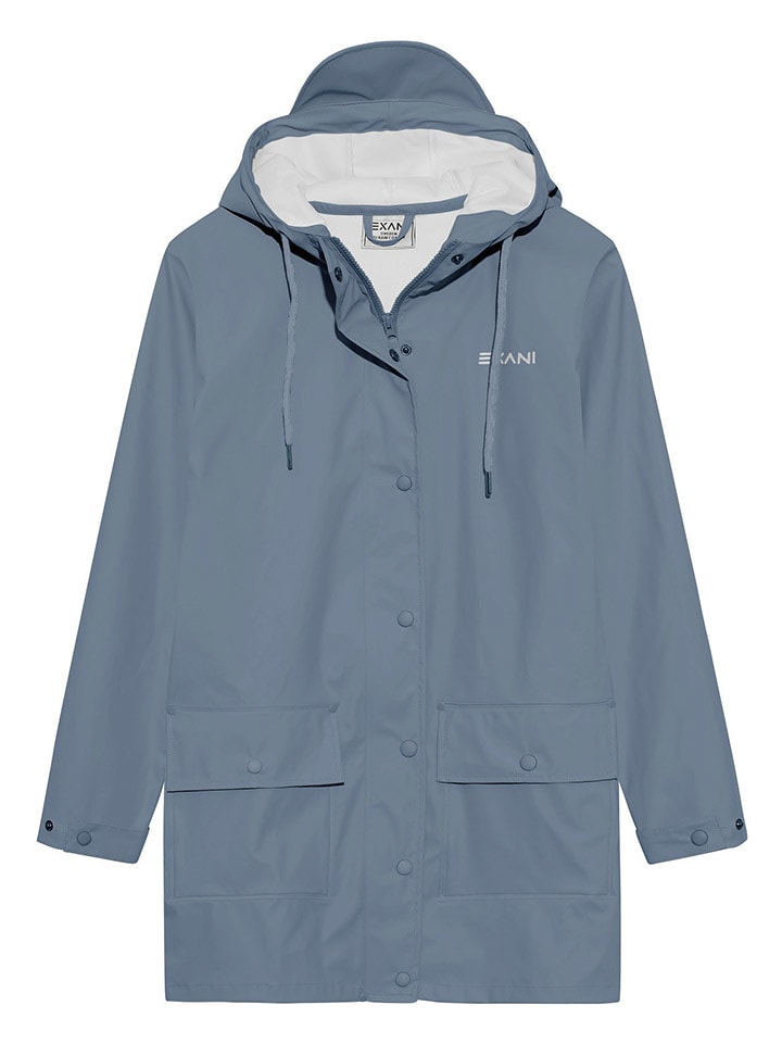 Exani Kurtka przeciwdeszczowa "Exani" w kolorze błękitnym rozmiar: 42