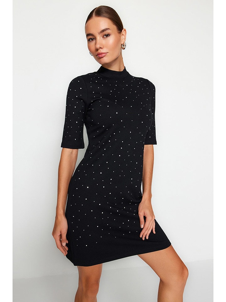 trendyol Sukienka w kolorze czarnym rozmiar: S
