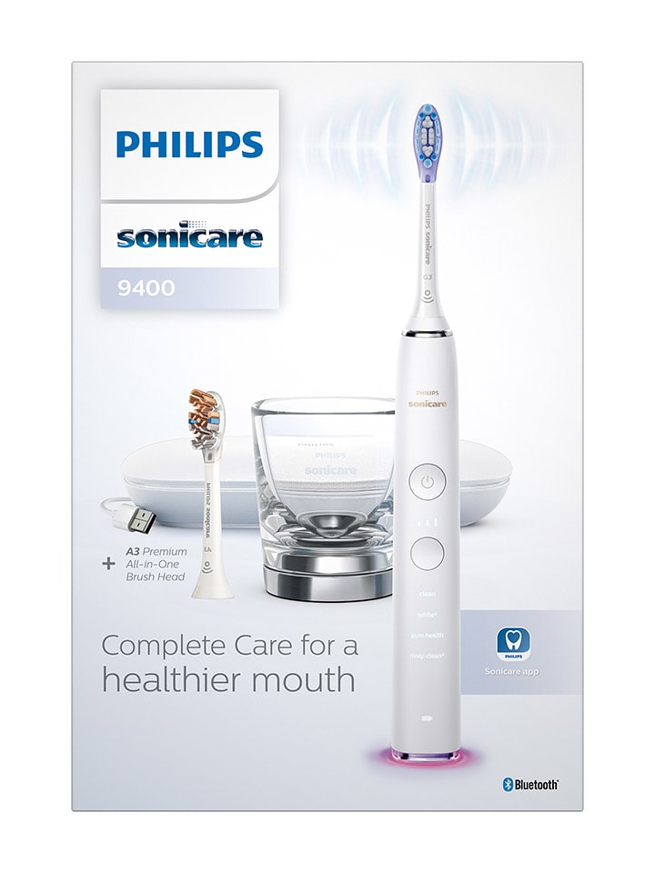PHILIPS sonicare Szczoteczka soniczna "DiamondClean Smart 9400" w kolorze białym rozmiar: onesize