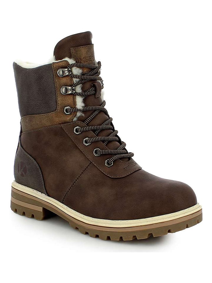 Kimberfeel Botki zimowe w kolorze brązowym rozmiar: 39