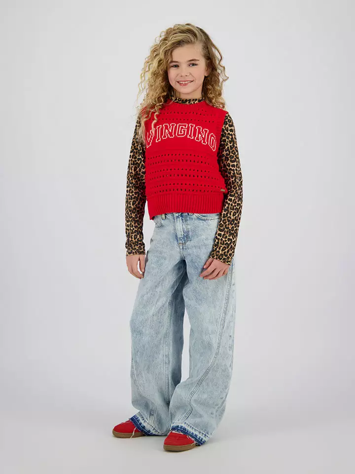 Vingino Bezrękawnik "Minny" w kolorze czerwonym rozmiar: 128