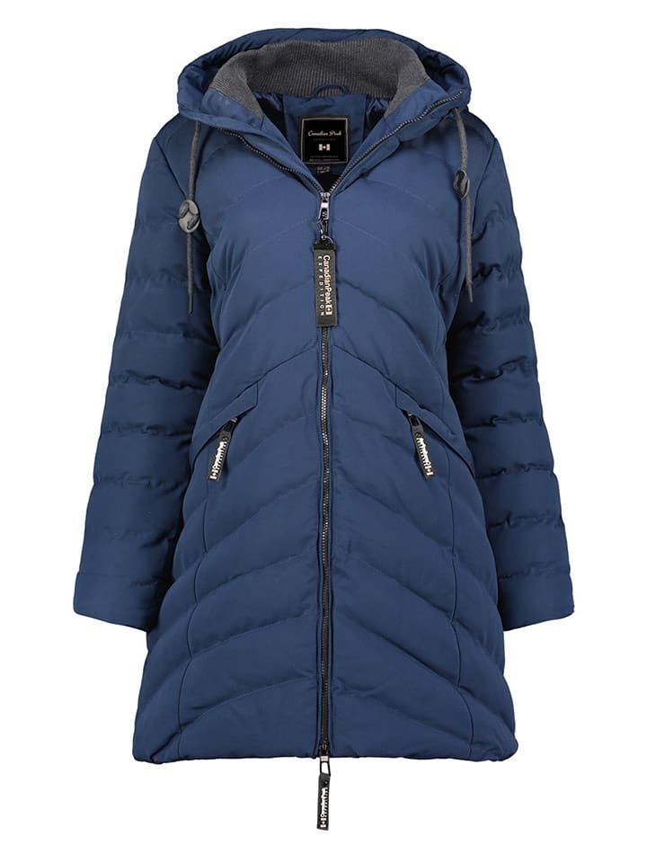 Canadian Peak Płaszcz zimowy "Clarisseak" w kolorze granatowym rozmiar: XL