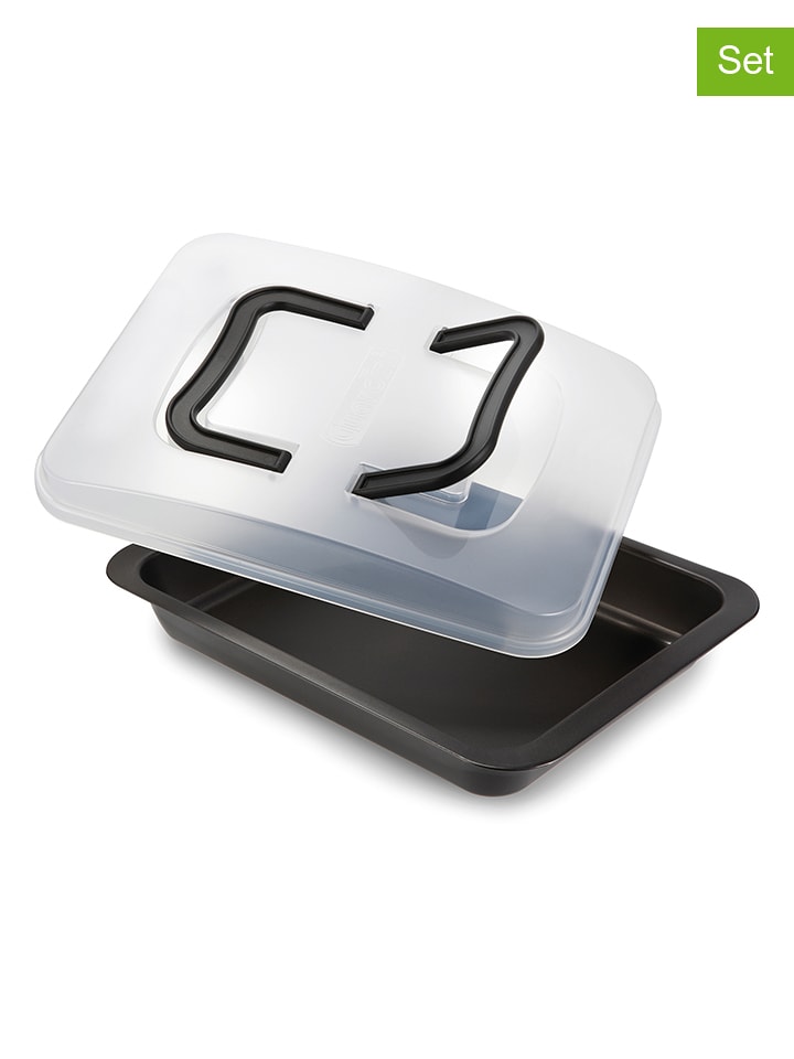 Guardini 2-częściowy zestaw przenośny w kolorze czarnym - 32 x 24 cm rozmiar: onesize