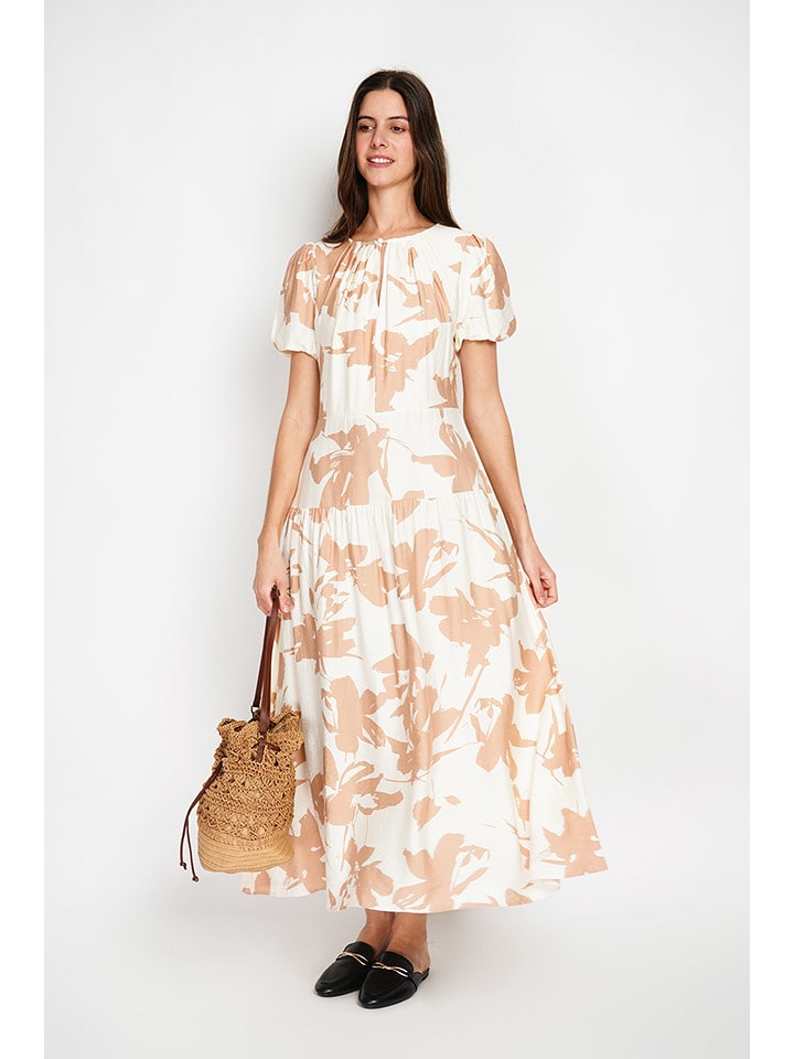 William de Faye Sukienka w kolorze biało-beżowym rozmiar: 38