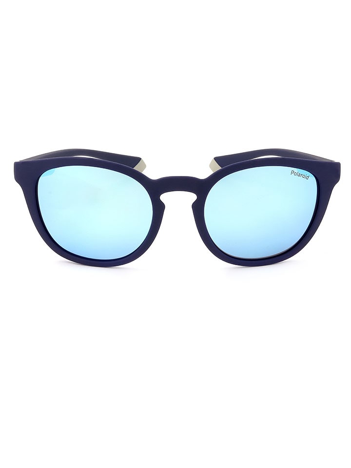 Polaroid Męskie okulary przeciwsłoneczne w kolorze granatowo-błękitnym rozmiar: 52