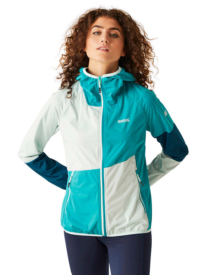 Regatta Kurtka softshellowa "Tarvos VI" w kolorze turkusowym rozmiar: 34