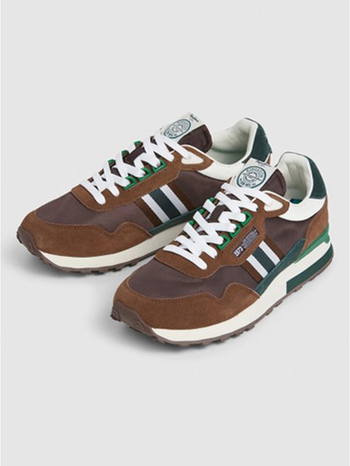 Pepe Jeans FOOTWEAR Sneakersy "Kingston College" w kolorze brązowym rozmiar: 46