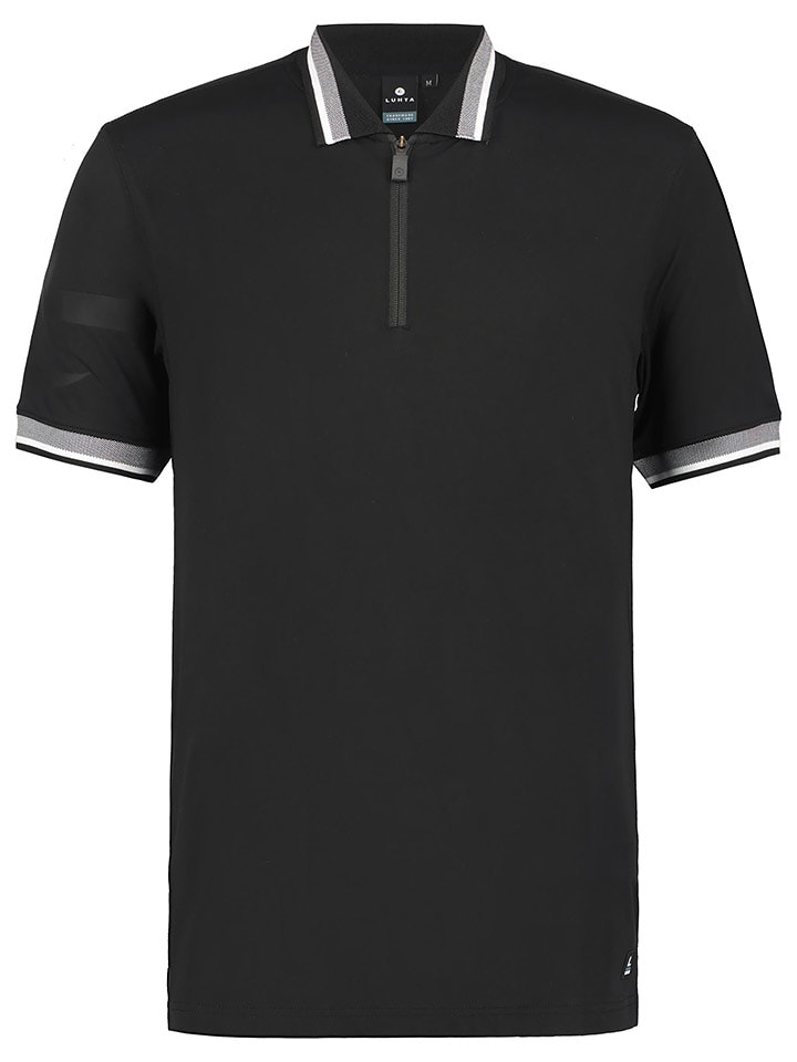 LUHTA Funkcyjna koszulka polo "Ikaalinen" w kolorze czarnym rozmiar: XL