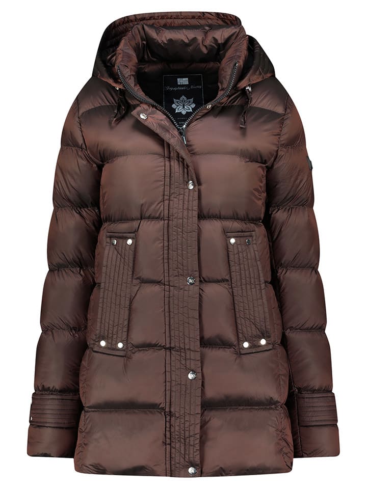 Geographical Norway Kurtka zimowa "Dolidia" w kolorze brązowym rozmiar: S