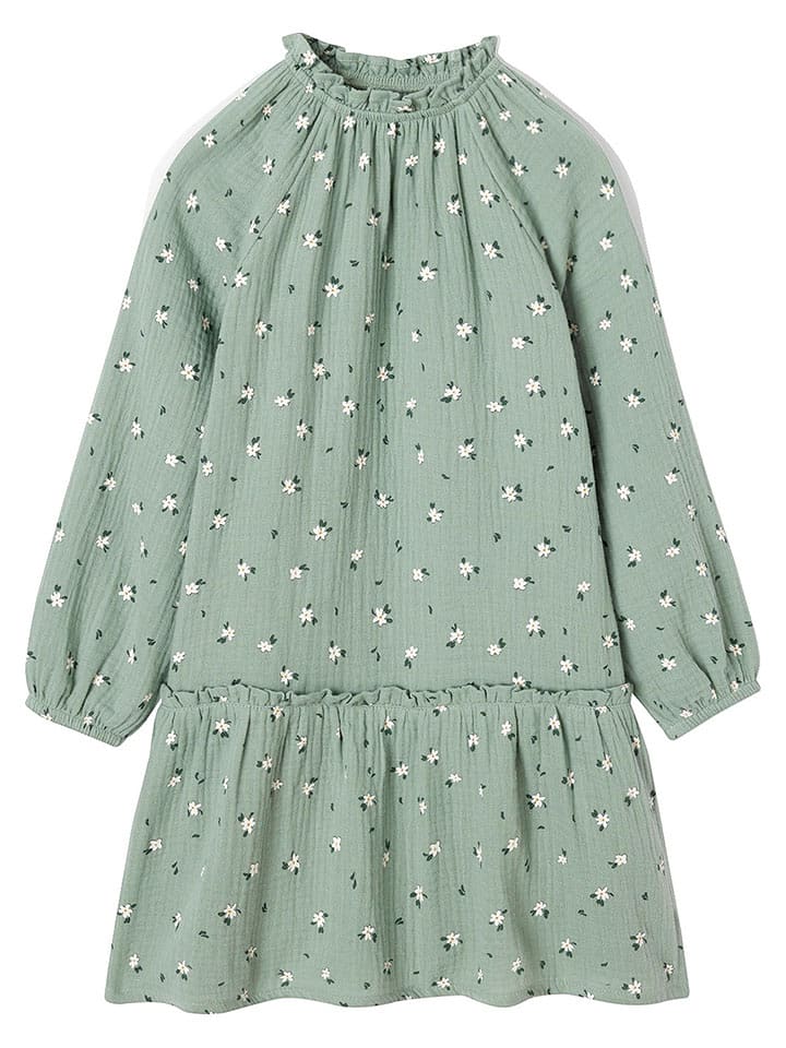 vertbaudet Sukienka w kolorze zielonym rozmiar: 116