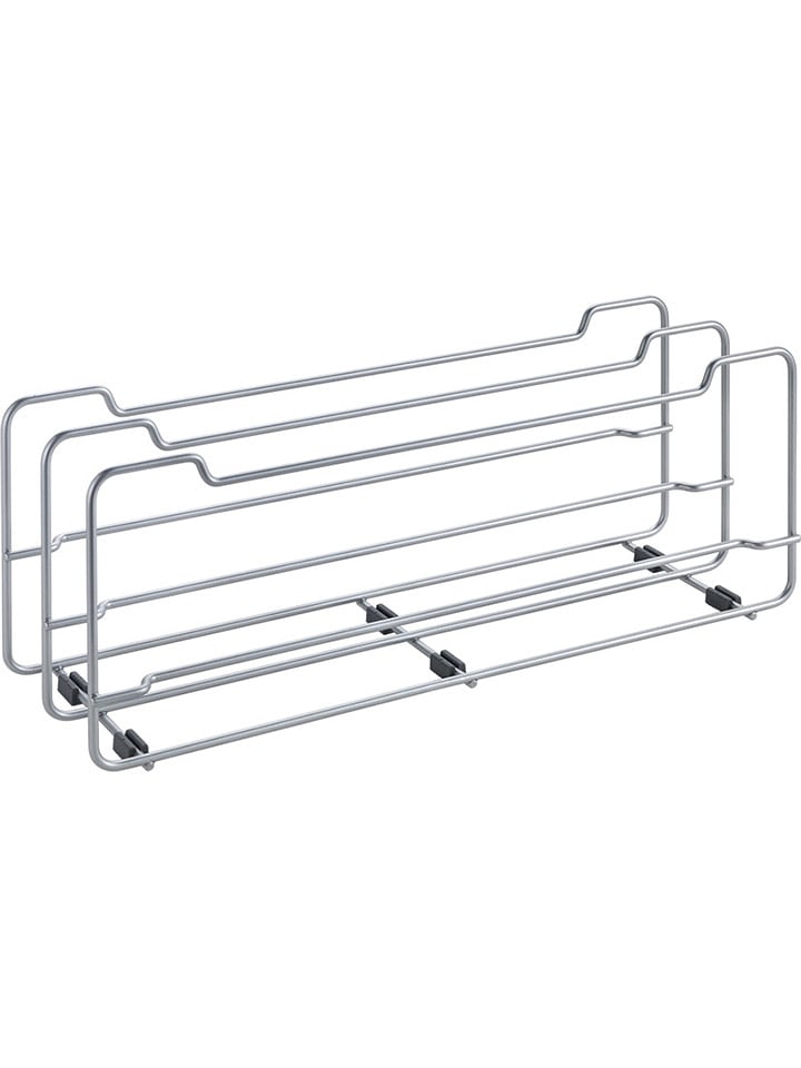 metaltex Stojak "Deck" w kolorze srebrnym na pokrywki - 14 x 16 x 42 cm rozmiar: onesize