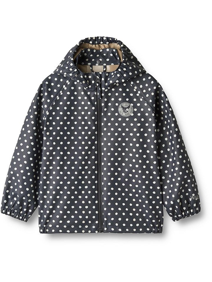 Wheat Kurtka przeciwdeszczowa "Chardy" w kolorze czarno-kremowym rozmiar: 110