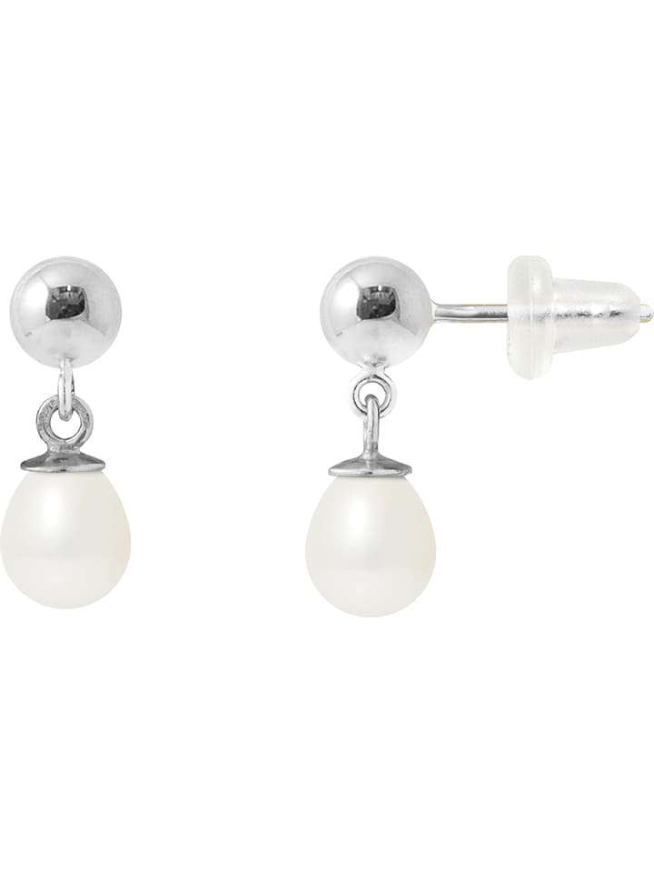 Pearline Złote kolczyki-wkrętki z perłami rozmiar: onesize