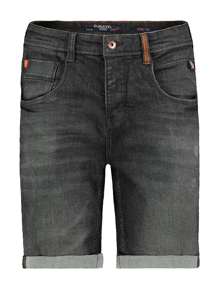 Sublevel Bermudy dżinsowe w kolorze antracytowym rozmiar: W30