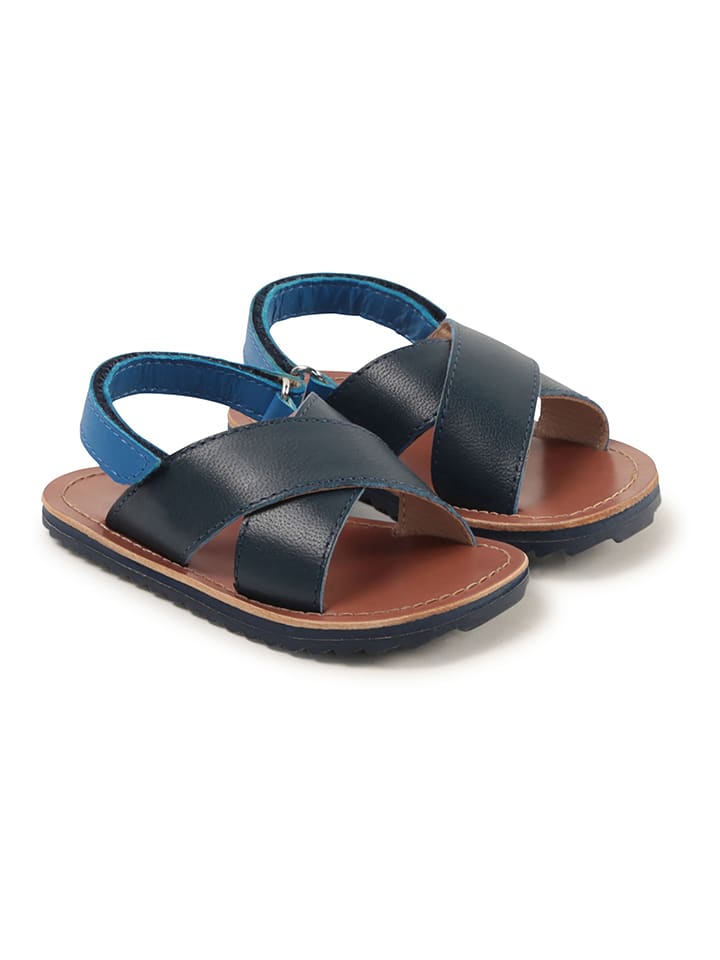 Carrément beau Skórzane sandały w kolorze granatowym rozmiar: 24