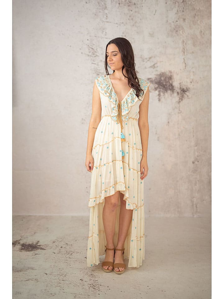 Lula Natura Sukienka w kolorze beżowym rozmiar: onesize