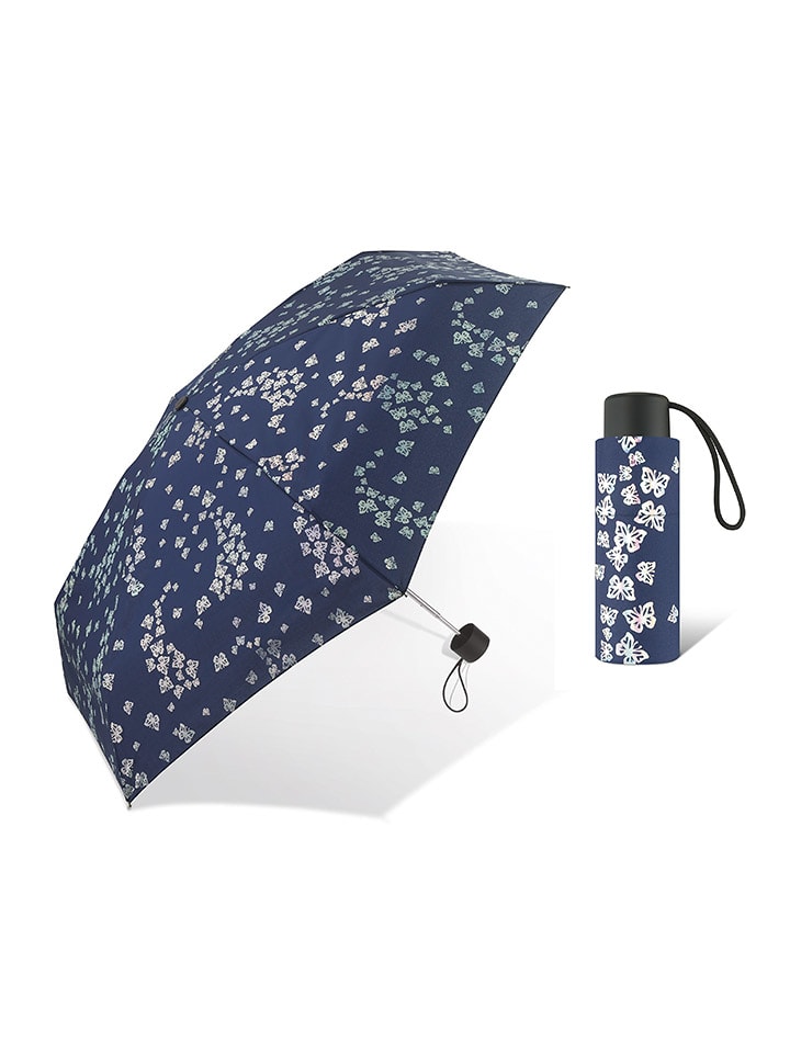 Pierre Cardin Parasol w kolorze granatowym ze wzorem - Ø 92 cm rozmiar: onesize