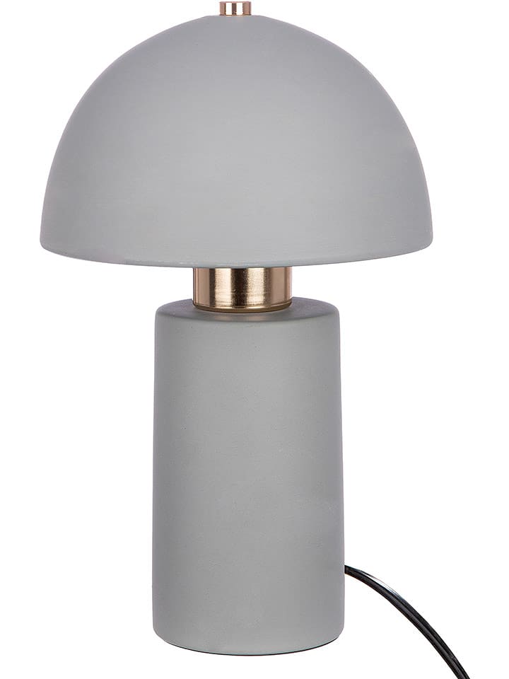 GILDE Lampa stołowa "Mushroom" w kolorze szarym - wys. 29 cm rozmiar: onesize