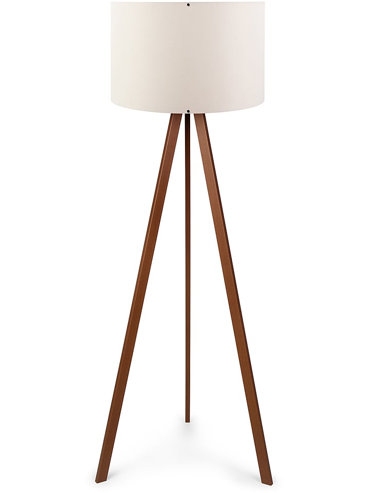 Opviq Lampa stojąca w kolorze brązowo-kremowym - wys. 140 x Ø 38 cm rozmiar: onesize