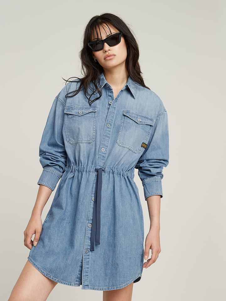 G-Star Sukienka dżinsowa w kolorze błękitnym rozmiar: S