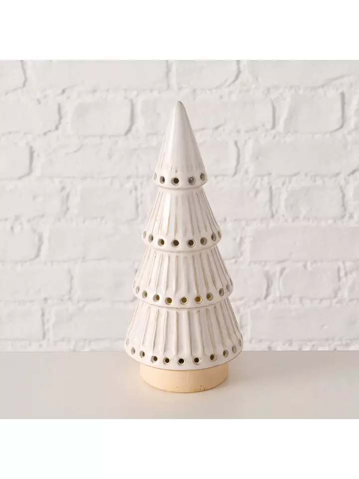 Boltze Dekoracja LED "Brescia" w kolorze kremowo-beżowym - 9 x 21 x 9 cm rozmiar: onesize