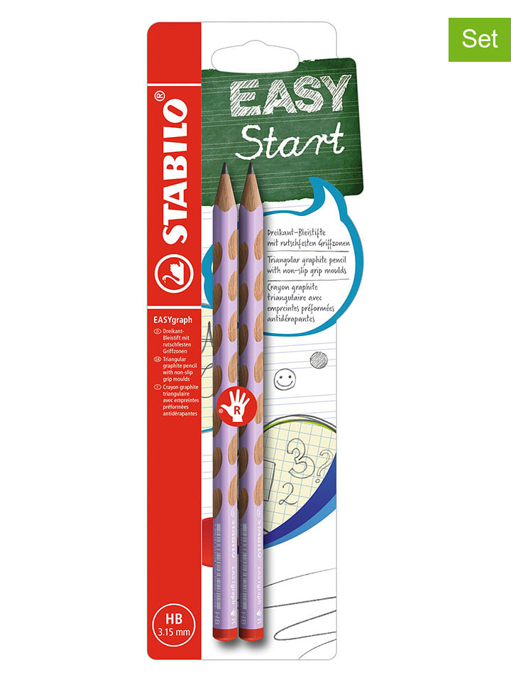 STABILO Ołówki (4 szt.) "STABILO EASYgraph" dla praworęcznych rozmiar: onesize